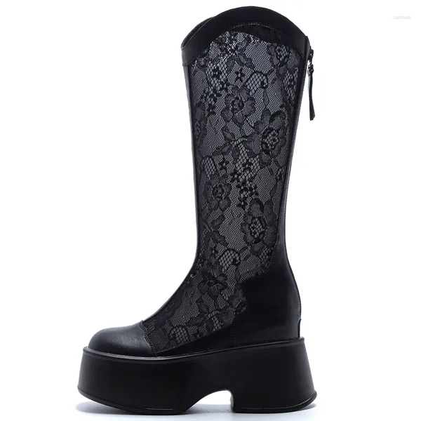 Boots Autuspin Summer Women Long Fashionshable Deshatable кружева