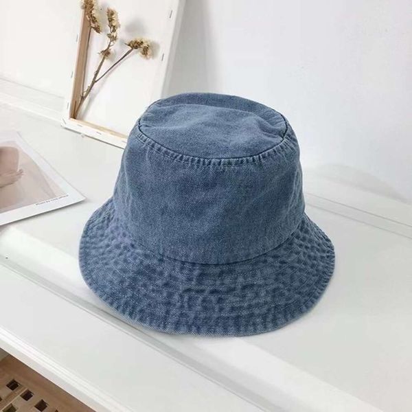 Geniş Memlu Şapkalar Kova Şapkaları Moda Monogram Erkek ve Kadınlar Yıkanmış Denim Kova Şapkaları Beyzbol Kapağı Golf Şapkası Snapback Beanie Kafatası Kapakları Cimri Sebir Üst Kalite Casquette