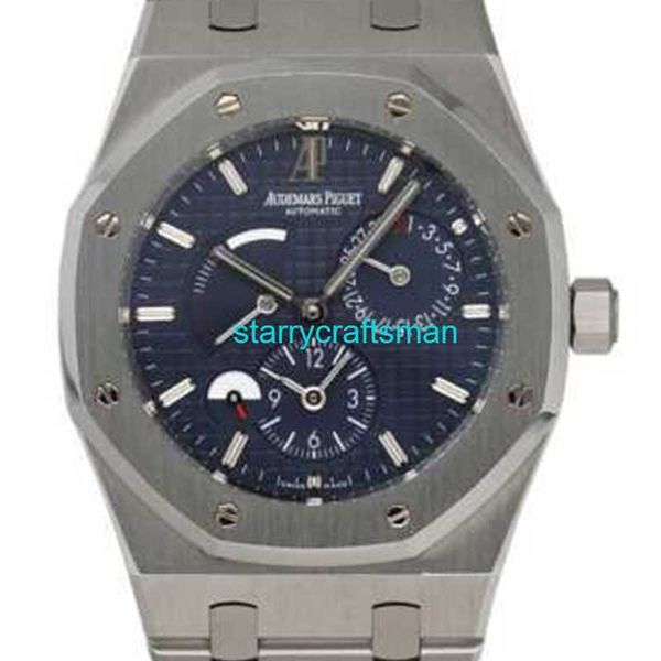 Роскошные часы APS Factory Audemar Pigue Royal Oak 26120ST Double Time Blue Dial Mens Watch STTM