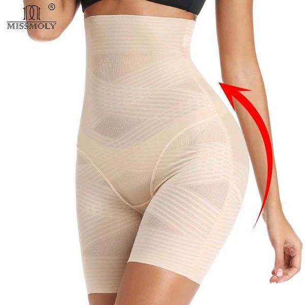 Shapers Feminina Butt Levador Segurança de roupas íntimas Mulheres Mulheres Canche Treinador Controle Panties Miss Moly Tummy Control Taxa Fle mais fino Shapewear Y240429