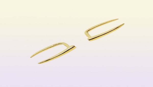 2019 Minimal 925 Sterling Silver Bar Earring Wire Wire Color Polido Simples Design delicado, Mulheres Mulheres Lindas Jóias de Ear8515312