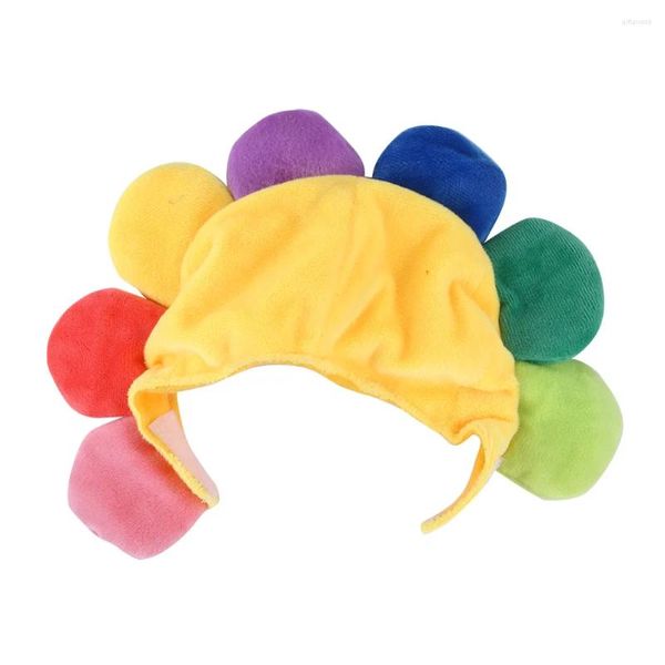 Costumi di gatto cappelli di girasole per la pelle adatti e delicati comodi a forma morbida Accessori per sacchetti OPP Accessori per animali