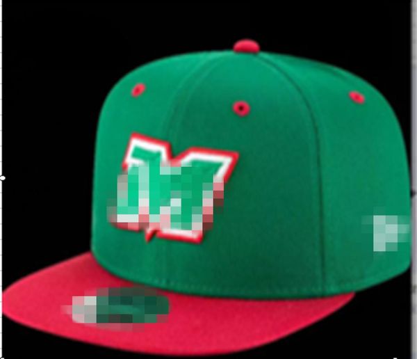 Caps montato in Messico Lettera M Hat Hip Hop Hats Baseball Caps Peak Flat for Men Women Full H5 AA1227898