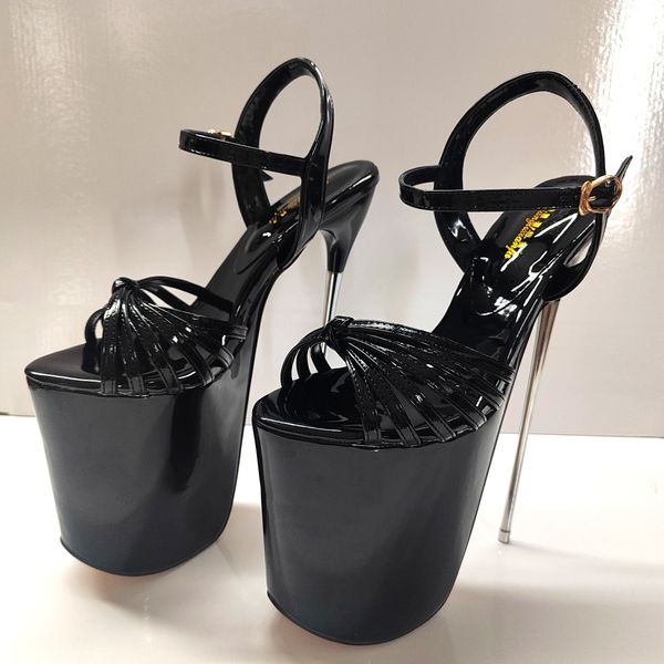 Дизайнерские роскошные высокие женские туфли сексуальные шоу сандалии высокие каблуки сексуальная платформа сандалия обувь для клуба голые цветные туфли 22 см каблуки обувь для девочек сапоги