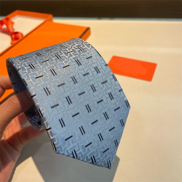 Designer de luxo gravata gravata de seda masculino