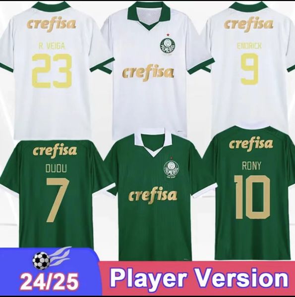 Xxxl 24 25 25 Palmeiras Jersey Palmeiras Fan Version Player Versão Jersey de futebol Número 9 Endric Football Circt Kits Kids Kits Full Sett Top Quality Jersey