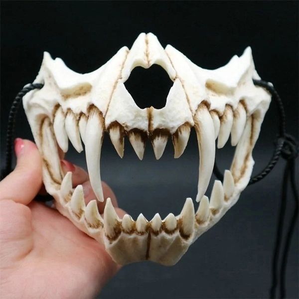 Halloween Demon Mask Carnival Werewolf Skull Cosplay Costumi Anime Face Weadwear Horror Party Props 240430