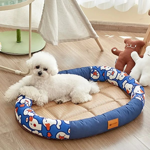 Kennel Summer Four Seasons Universal Teddy Nest Bed Dog Cat Nest Summer Summer Nest Nest Ice Cooling Use Accesorios 240423