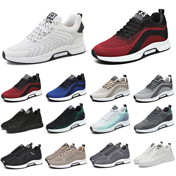 Gai Men Running Scarpe Sneaker Fashion Sneakers Nero Khaki Grey Bianco Blu Sabbia Blu Sand Goldenrod Mens Trainer traspiranti Sport Dennis Spedizione gratuita