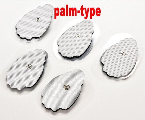 400pcs per DHL Elektrodenpad wiederverwendbarer Selbstkleber Ersatzmassagebads Handform Snap auf 35 mm