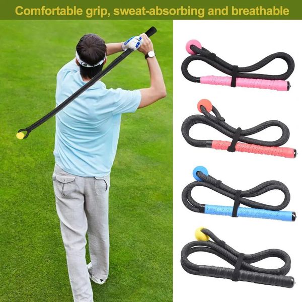 Golf Swing Pract Rope Attrezzatura da allenamento da golf per assistenza per esercizi di riscaldamento per principianti Postura correttore golf swing trainer 240416