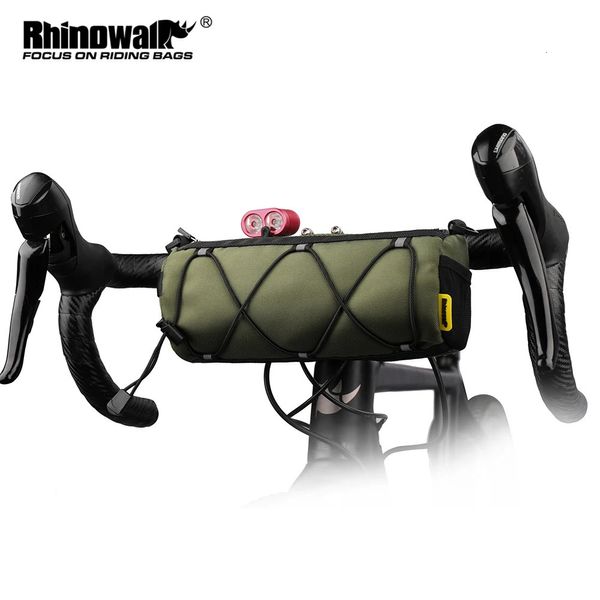 Borsa per bici Rhinowalk Homanle portatile Pannier zaino multiuso di grandi dimensioni MTB Ciclaggio per ciclo stradale Banda elastica 240418