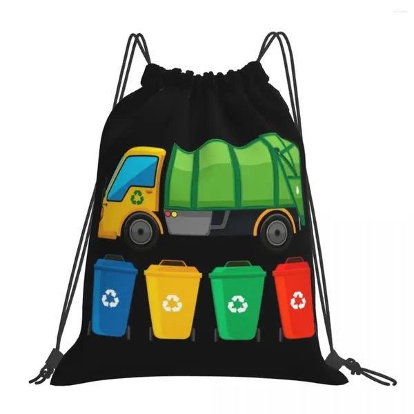 Rucksack Müllwagen-Rucksäcke Multifunktion tragbare Kordelbeutel Bündel Taschensport-Bag-Buch für Travel School