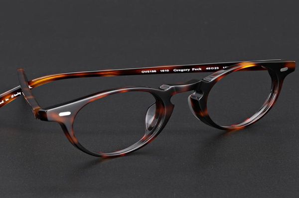Ov5186 óculos redondos retro Men039s Ultra Light Myopia Transparent Glasses Frame Women039s Reading Glasses pode ser equipado WI4846317