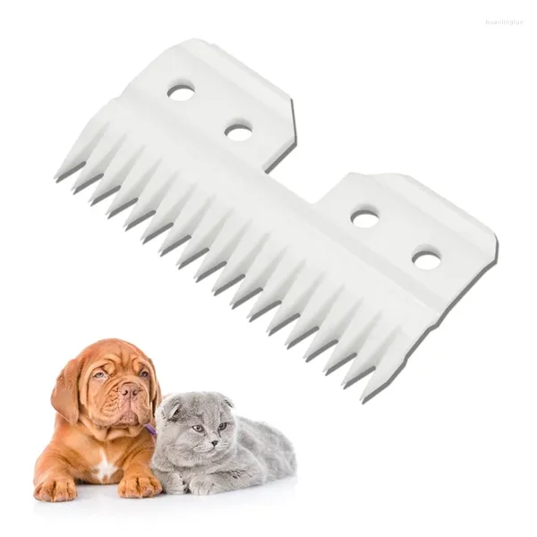 Lâminas de substituição cerâmica de vestuário de cachorro 18 dentes para a série A5 Preparação de animais de estimação Clippers Baixa transferência de calor e atrito fácil de substituir o navio Drop Ship