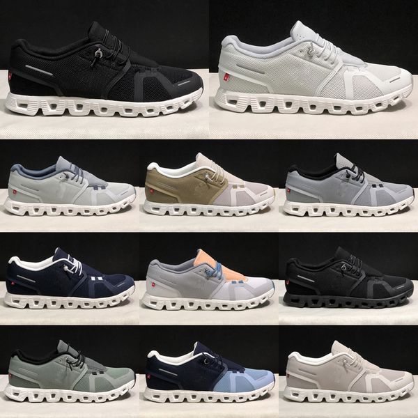 2024 Cloud 5 Scarpe da corsa Designer All Black UNDYED White Flame Surf Cobble Glacier Grey Mens Trainer Womens Sneaker Dimensioni 36-45