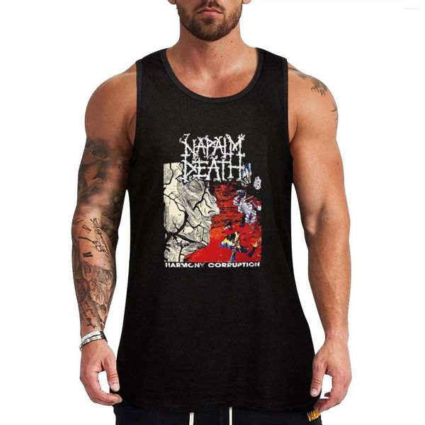 Tops cerebbe da uomo Death Top Top Cotton T-shirt Man Man Sleeveless Tee Gym Abbigliamento