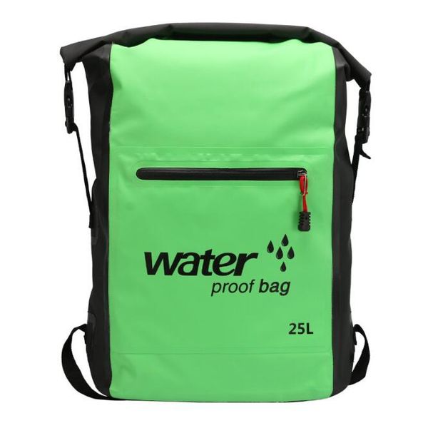Backpack impermeabile da 25 litri in PVC Sagno secco in PVC Multifunzionale da viaggio da viaggio all'aperto