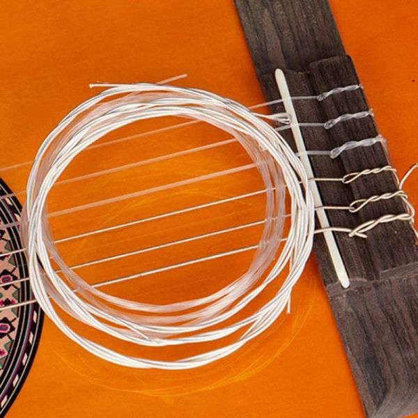 Аксессуары 6 ПК/SET Highquality Guitar Strings Nylon Silver Strings Set для классической классической гитары