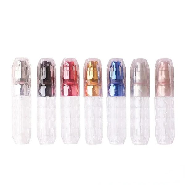 Travel de perfume de fundo transparente Pressione portátil Pressione Substitua de cristal de spray hidratante