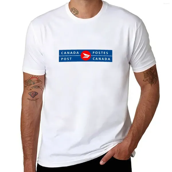 Tops da uomo Canada Post Logo T-shirt Customs Summer Mens Shirts Big and Tall