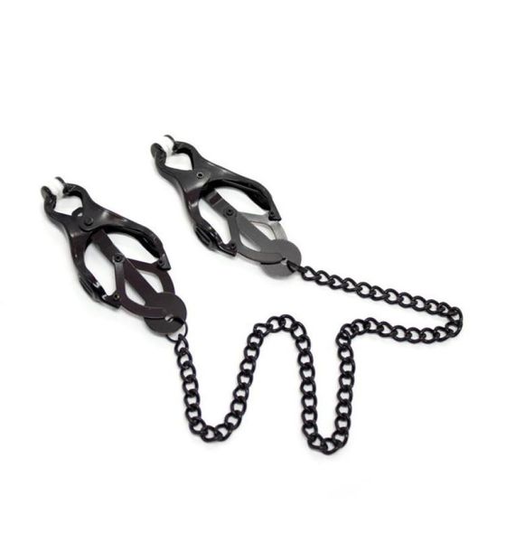 Japanische Klee Style Metall Nippel Klemmen Bondage Gear Nippel Clips Massagebericht Stimulator Sexspielzeug für weibliche Brust sexuelle Produkte5238726