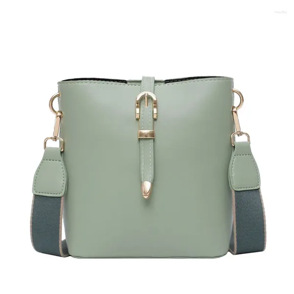 Borse a tracolla Borsa per secchio vintage PU PELLA PICCOLA CROVE FAMIGLIA SOLID MESSENGER FASHIO DONNA PUNSO DI VIAGGIO