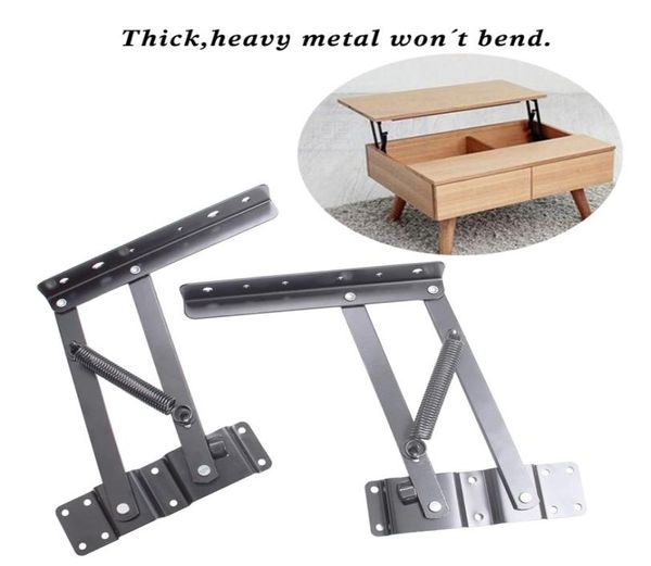 Levante mecanismo de mesa de café superior Móveis de hardware Diy Móveis de dobradiça Spring Great QualityThick Heavy Metal Won039T Bend Co9220951