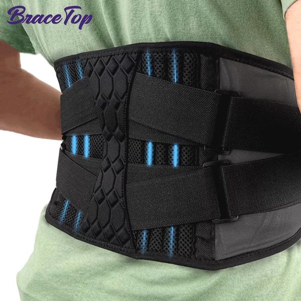 Supporto in vita Bracciatopico Strong Lombar Back Belt for Men Women Brace Pain Relief Hername Disc Scoliosi Orthopedic Corset