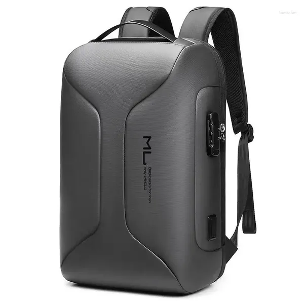 Backpack Men's Men's 15,6 polegadas Laptop Negócio à prova d'água Anti-roubo de grande capacidade Sacos de viagem Multifunction Charge