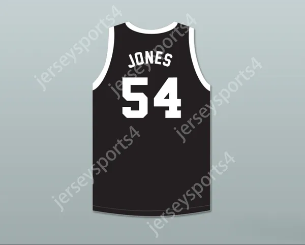 Nome personalizzato da uomo Youth/Kids Bobby Jones 54 South Mecklenburg High School Sabers Black Basketball Jersey Top Top S-6xl Cucite S-6XL