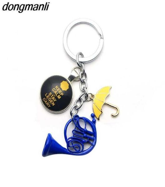 1pc muito Himym Como eu conheci sua mãe guarda -chuva amarela Mãe azul French Horn Keychain G10196530204