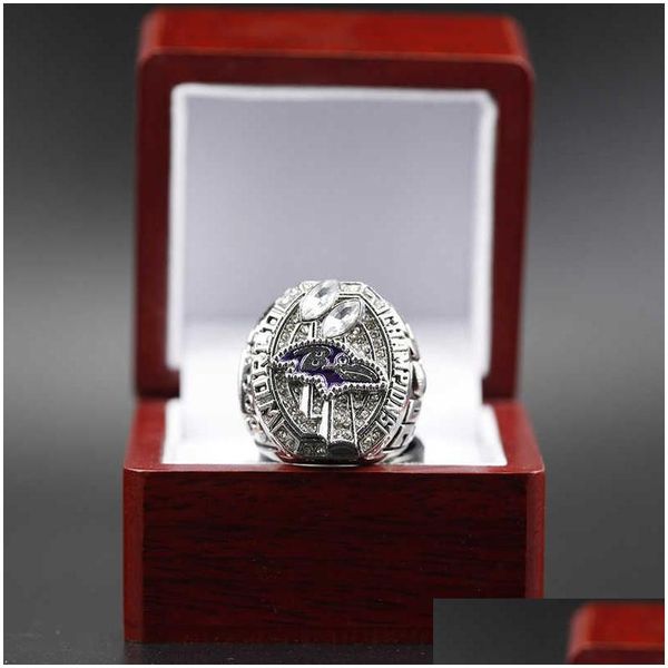 Rings de banda 2012 Baltimore Crow Championship Ring Jewelry Drop Drip Delt Dh8wy