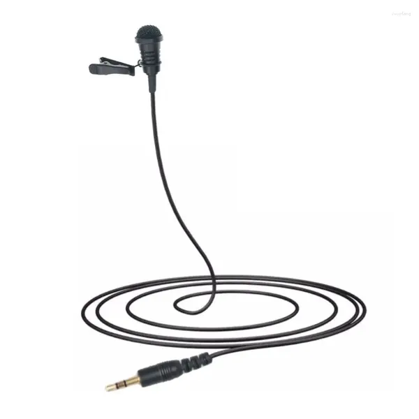 Microfones M300 Music Instrument Clipe Cardioid Microfone 3,5 mm TRS Jack estéreo para transmissor de bolso PC PC Laotop Câmera de 6m Fio