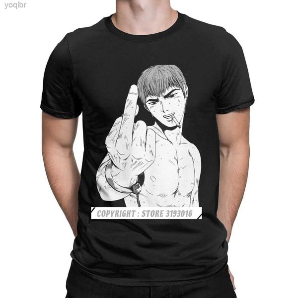 Camisetas masculinas O grande professor Onizuka GTO T-shirt japonês Pure Cotton Street Camiseta Fitness Camiseta Harajuku Christmas Shirtl2405