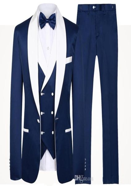 Blue Men Wedding Suits New Frd Fash Mash