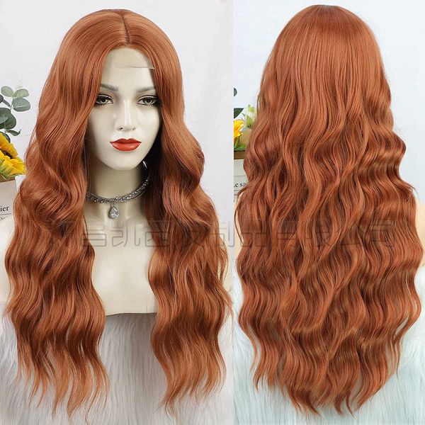 Feminino Xuchang Aisi Hair Longo Químico Curly Big Wave Wigs