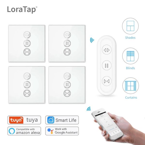 Tuya Smart Life Sharen Sharen Switch Rolling Blinds Roller Shutter RF WiFi подключен Google Home Alexa Echo Motor Loratap 240426