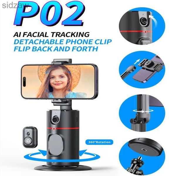 Monopodi selfie roretas Nuovo Asse 360 Stabilizzatore per articolazione rotante Selfie Stick è pieghevole e viene fornito con un treppiede di otturatore Bluetooth adatto WX