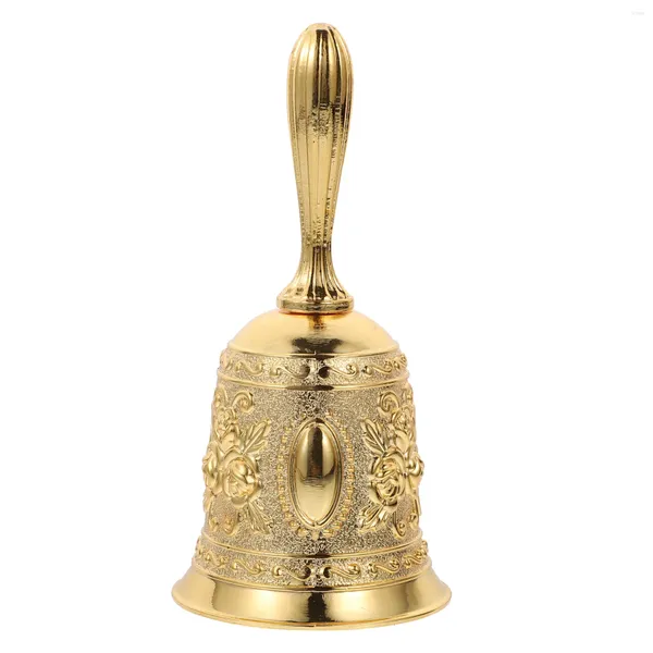 Forniture per feste Ring Brass Hand Bell Child Vintage Decor decorazioni per matrimoni per cerimonia tavolo in lega di zinco