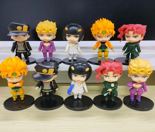 1pc casuale 1pcs anime jojo bizzarre avventura figura kujo jotaro figurina josuke kakyoin action figure modello giocattolo ha inviato casualmente C01080475