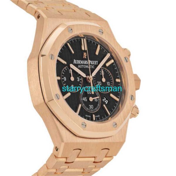 Luxury Watches APS Factory Audemar Pigue Royal Oak Chrono Auto Gold Mens Relógio 26320or.oo.1220or.01 STBO