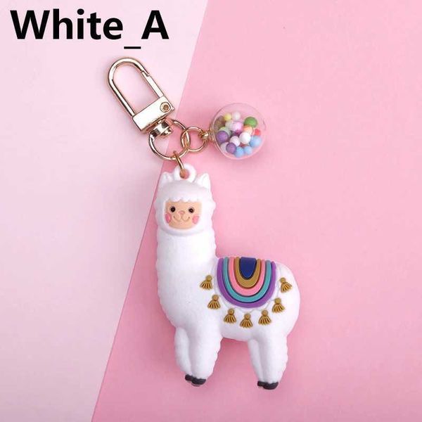 Chaços de chaves de chaves de alpaca de alta qualidade Cartoon original Alpaca Keychain simulado animal pendente de jóias Girl Birthday Gift Q240429