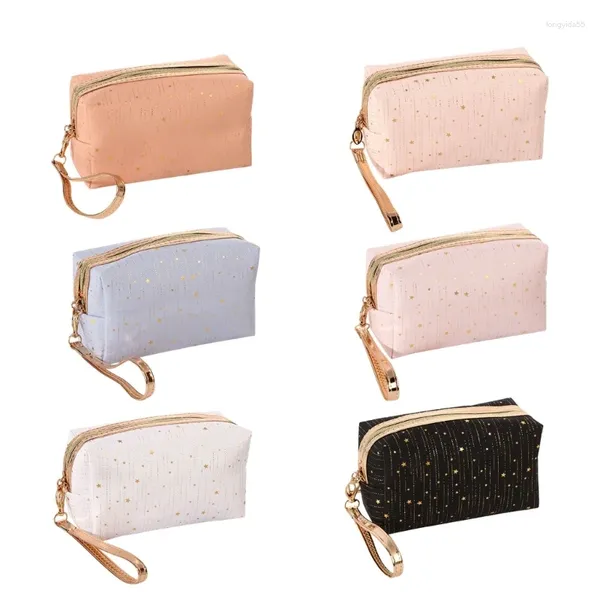 Bolsas de armazenamento Mulheres Star Decoração Bolsa Cosmética Máforo Viagem Maquiagem Pacote de higiene pessoal Organizador Dropship da bolsa