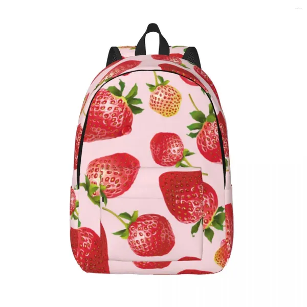 Backpack Student Bag Strawberry Parent-Child Lightweight Casal Laptop