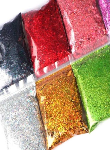 50 GBAG MIMED MIXED Chunky Sequestro glitter sequestro olografico forma esagonale scintili scintillanti di art per art 3d Accusori polacche per gel 3d 28946712485260