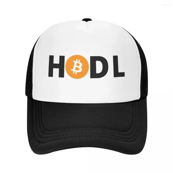 Caps de bola personalizada Hodl Baseball Cap Sun Protection Mulheres Men's Men's Ajustável BTC Cryptocurrency Trucker Hat Autumn Snapback