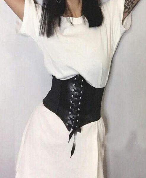 2019 Women Ultra Super Wide Belt PU Elastic Corset Belt Fashion Wide Wide Ladies Clothing Acesoories Decorações femininas6633770