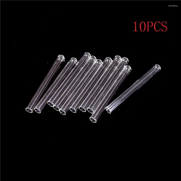 10pcs/lote transparente Pyrex Glass Blowing Tubes de 100 mm de comprimento de parede espessa tubo 10