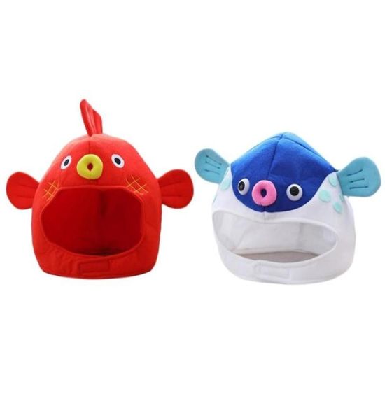 Máscaras de festa Funny Halloween Cartoon Fish Hat para luxuos